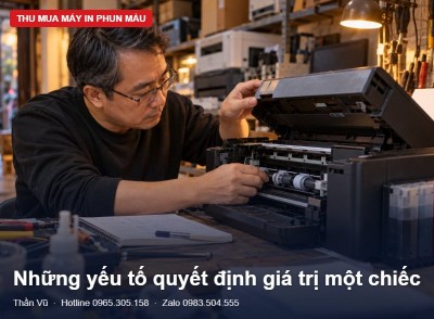 Yếu tố quyết định giá trị máy in phun màu cũ | Thần Vũ