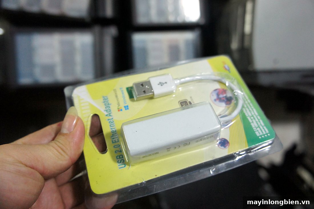 Bộ chuyển USB sang LAN dùng cho máy in không có wifi Bộ chuyển USB sang LAN dùng cho máy in không có wifi