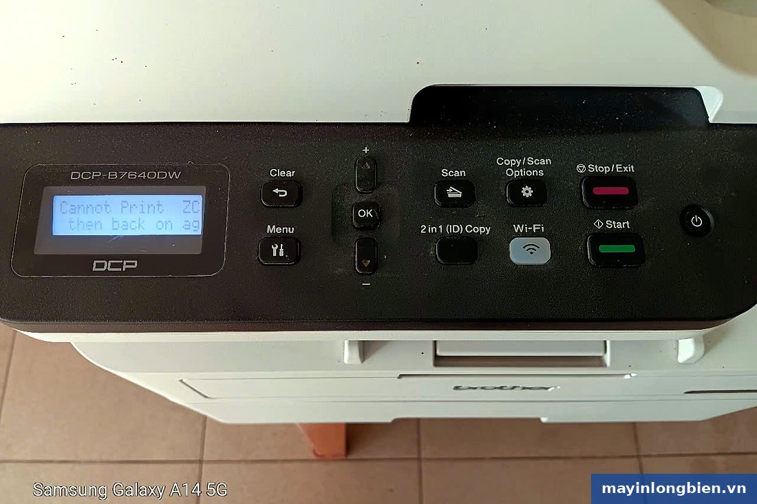 Máy in Brother DCP-B7640DW báo lỗi không in được Máy in Brother DCP-B7640DW báo lỗi không in được