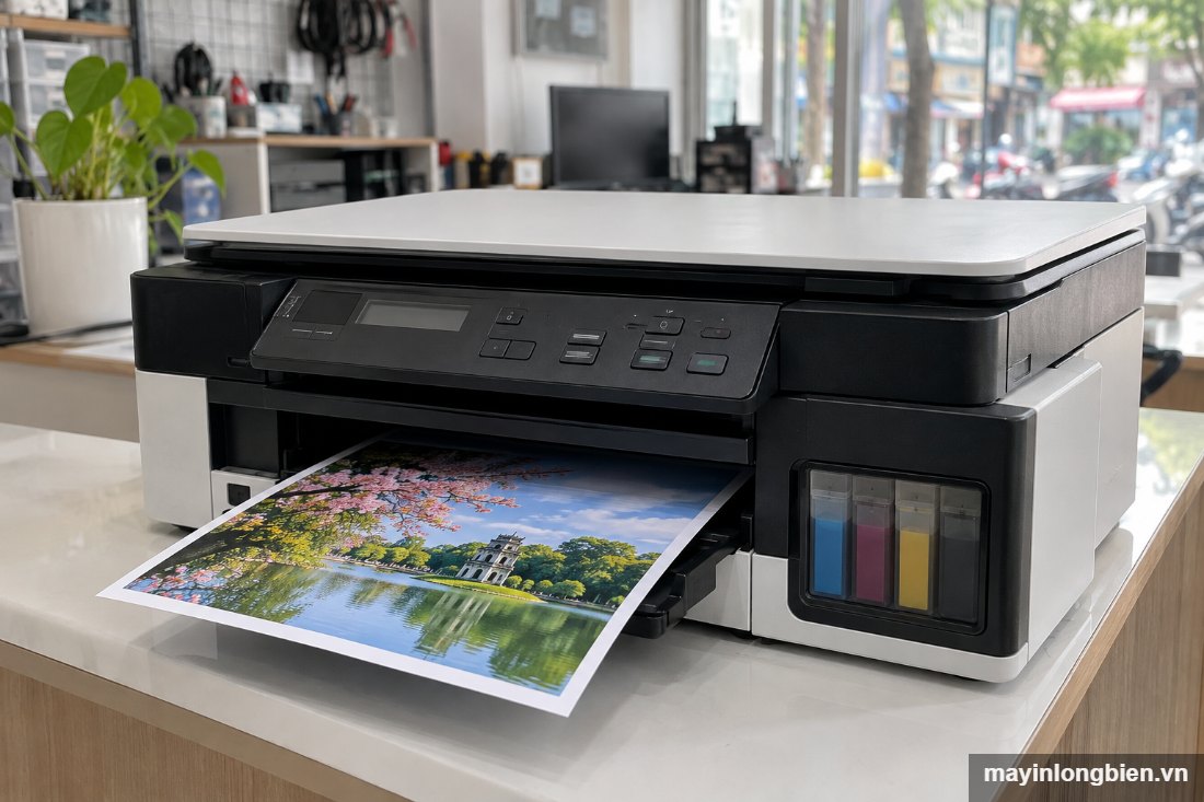 Máy in Brother T700W in thử ảnh màu Máy in Brother T700W in thử ảnh màu
