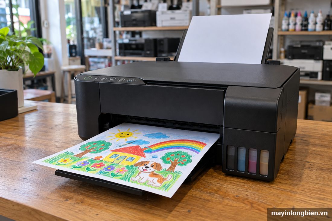 Máy in màu Epson in tranh cho trẻ