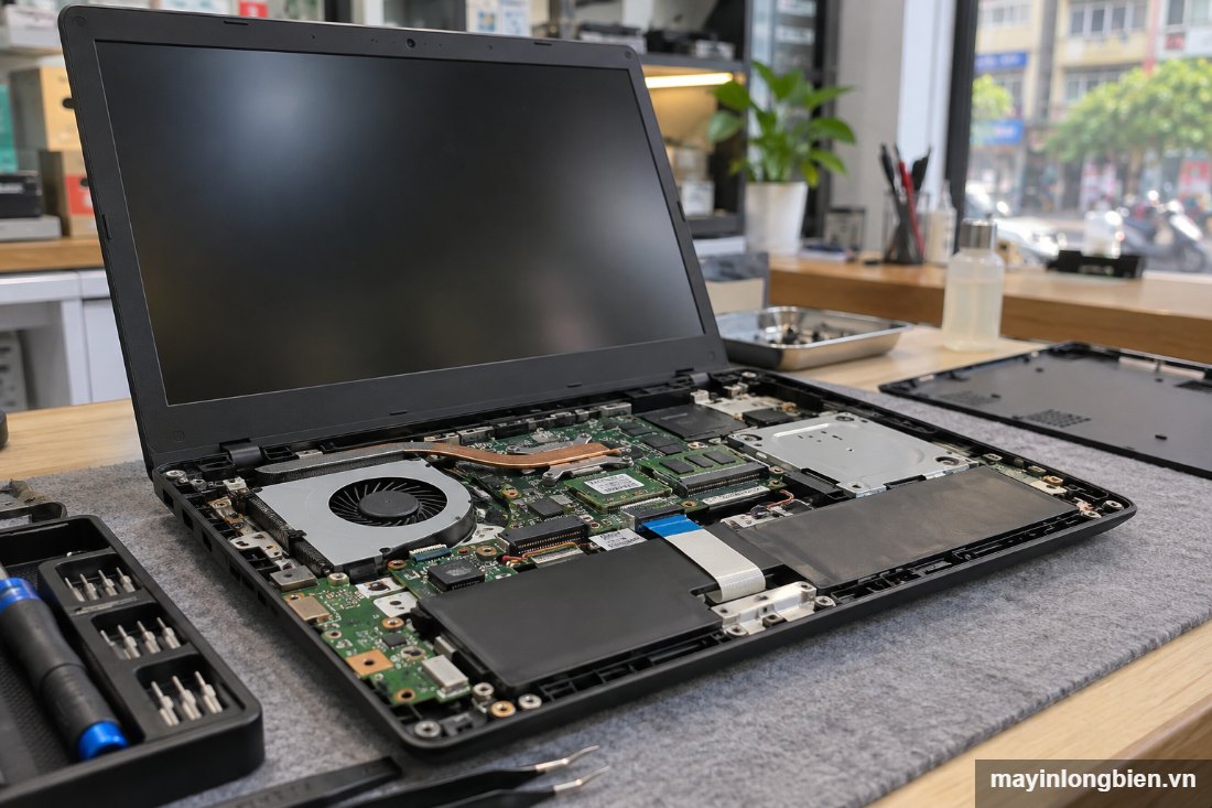 Mở máy laptop Acer kiểm tra cáp bàn phím Mở máy laptop Acer kiểm tra cáp bàn phím