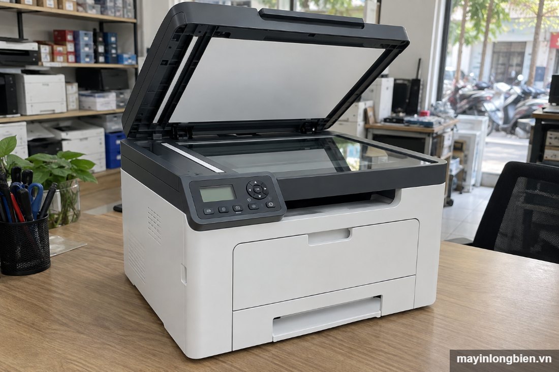 Mở nắp scan máy Pantum M6702DW Mở nắp scan máy Pantum M6702DW