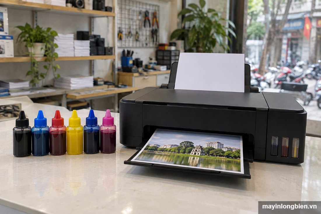 Sáu lọ mực nạp cho máy Canon G570